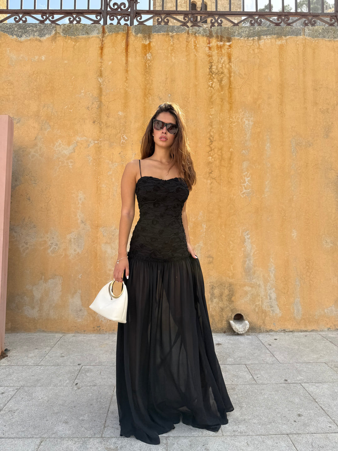 renata black cut out dress Black Cut Out Maxi Dress